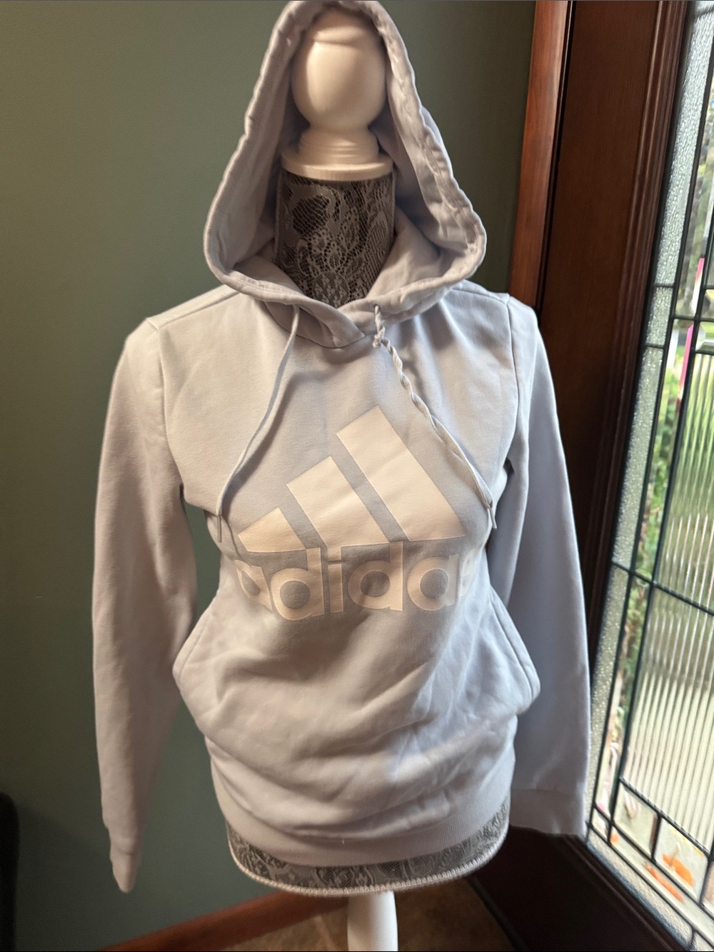 Adidas Light Blue Hoodie